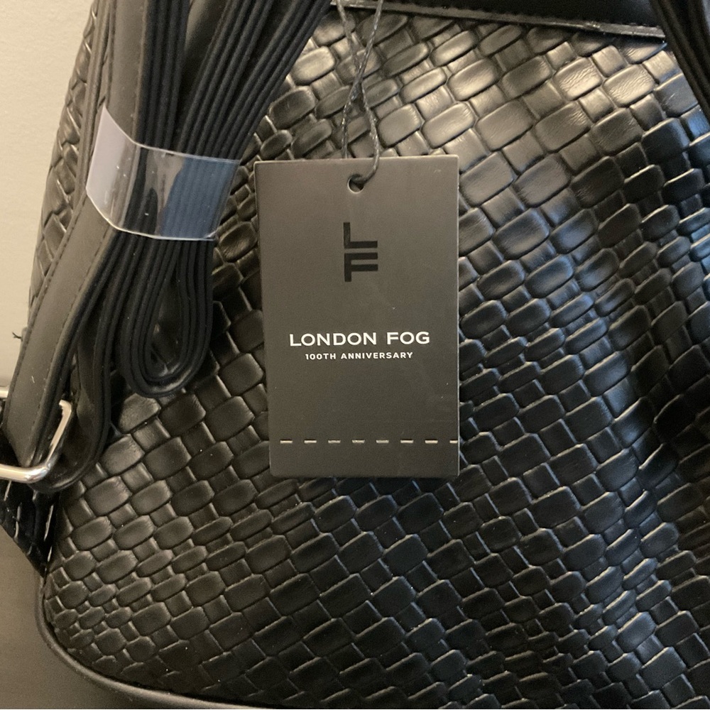 London Fog Black Woven Backpack - Picture 7 of 8